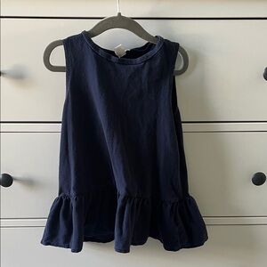 Crewcuts Navy Ruffle Dress 2t